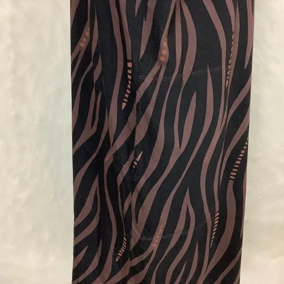 Gudrun Sjoden Brown & Black Wavy Stripe Long Sleeve Dress - Picture 6 of 7